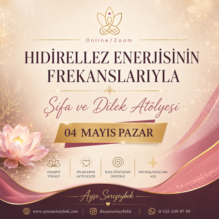 Hıdırellez Enerjisinin Frekanslarıyla Şifa ve Dilek Atölyesi
